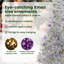 Christmas Tree with LEDs with Stand Silver PET-296323280