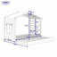 Lit simple en bois avec tablettes, lit gigogne et lattes-1606276160