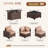 7-pieces Patio Furniture Set With 44" Propane Gas Fire Pit Table-121815471-120553555