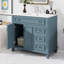 Meuble-lavabo de 36 pouces avec lavabo, meuble-lavabo avec tiroir rabattable, 3 tiroirs, petit meuble-lavabo de salle de bain-1504018613