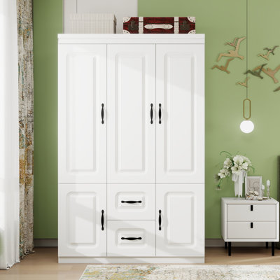 Armoire 3 portes, 2 tiroirs et 2 armoires, l 47,24 po x P 20,47 po x H 70,87 po