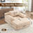 Boneless Velvet Oversized Chaise Lounge Sleeper Sofa-429145838