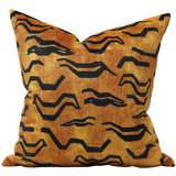 Strata Tibetan Stripes Velvet Pillow Cover