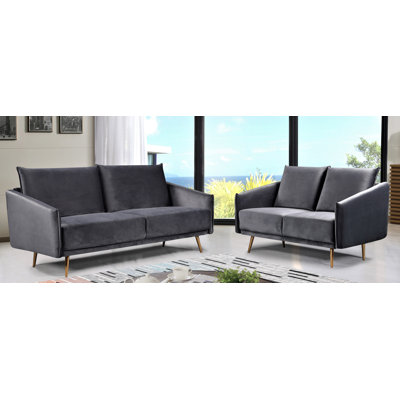 2 - Piece Velvet Living Room Set