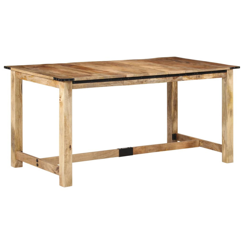 Ortraud Solid Wood Dining Table, 80cm W x 160cm L