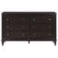 Commode 6 tiroirs Montel - brun