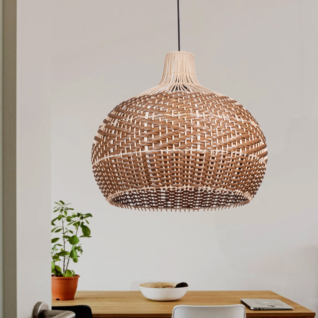 Faringdon 1 - Light Natural Dome Pendant Bay Isle Home™ 