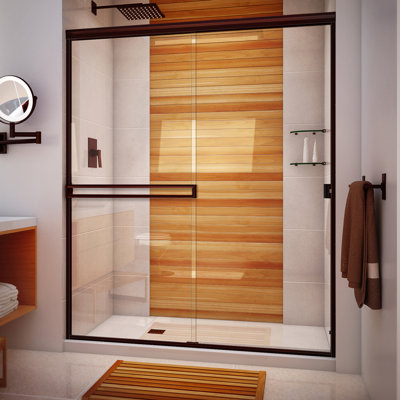 SE 48" W x 67.38" H Bypass Semi-Frameless Shower Door