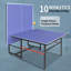 Ensemble de table de ping-pong de table de tennis de table pliable et portable de taille moyenne pour jeux d'intérieur avec filet