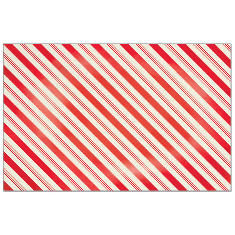 Peppermint Stripes 24-Sheet Premium Paper Placemats