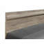 1pc Queen Size Bed with Natural Wood Finish, No Box Spring Needed, Modern Rustic Bed Frame