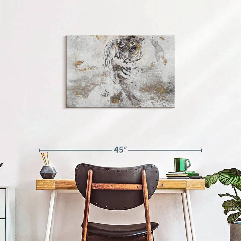 Brampt Tiger's Walk, 20" H x 30" W
