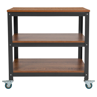 Rolling Storage Cart with Metal Wheels