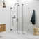 45" W Pivot Frameless Shower Door