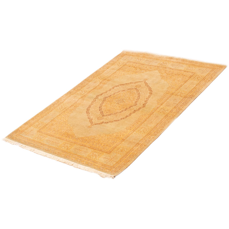 Tapis rectangulaire en laine 4 pi x 6 pi Caja One-of-a-Kind Caja