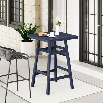 Trou de parasol de table de bar extérieur carré Laguna, l 30,7 po x P 30,7 po