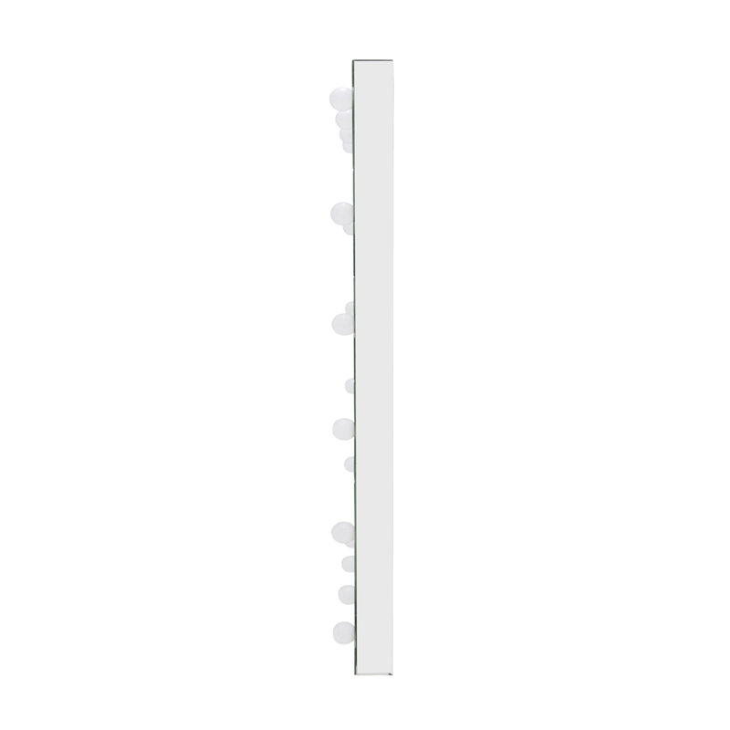 Montreal Flat Glass Beveled Lighted Wall Mirror
