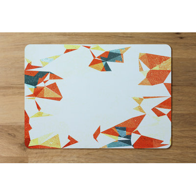 Bilyeu Polyester-Coated Hardboard Geometric Rectangle Placemat