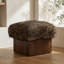 Serge Ottoman Brown Faux Fur-464244754