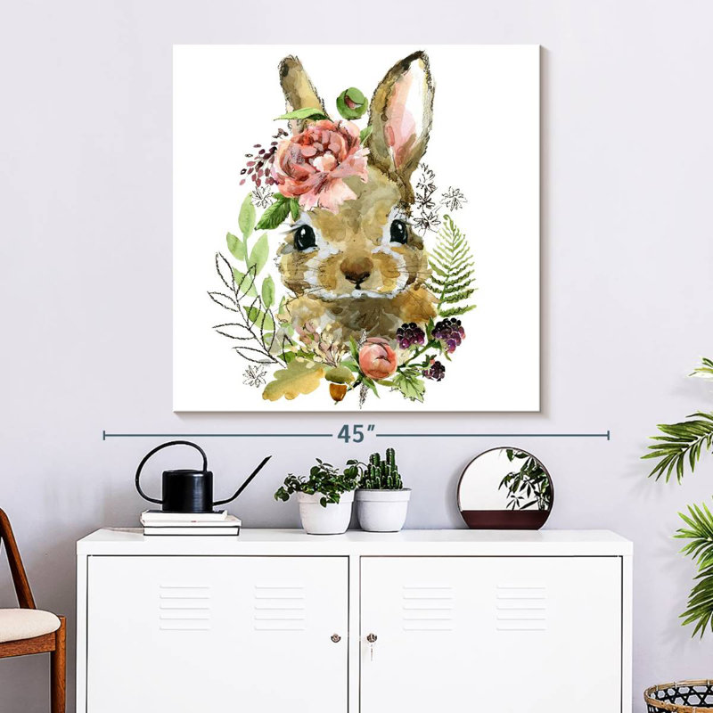 Crowle Cute Spring Bunny, H 33 po x l 33 po