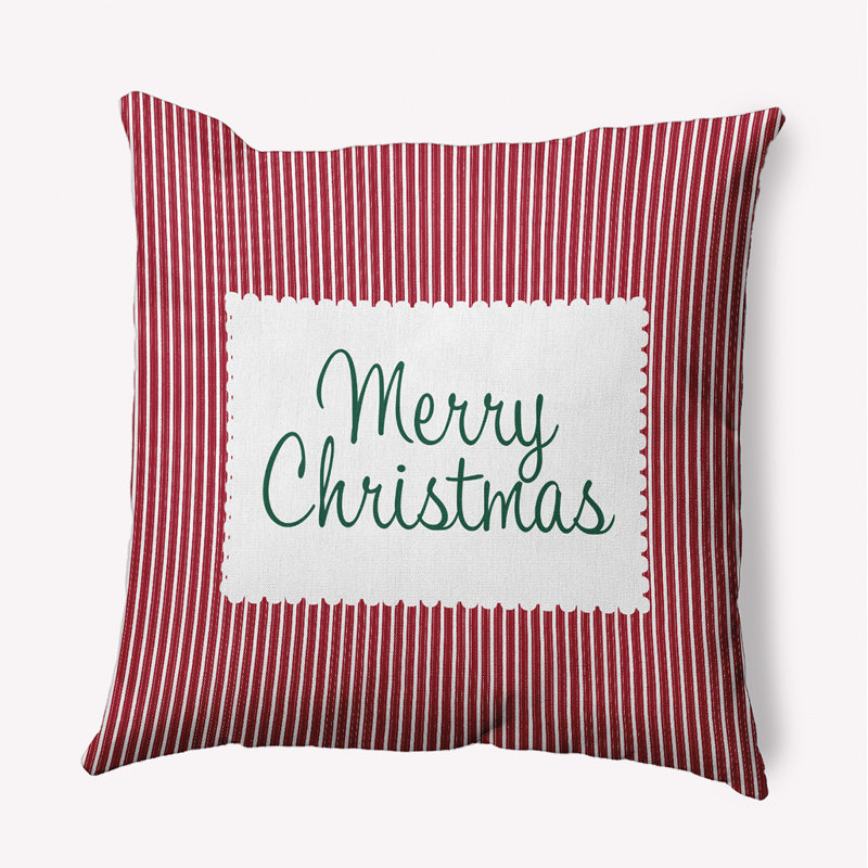 Coussin décoratif en polyester intérieur / extérieur, Carré, 16 po x 16 po