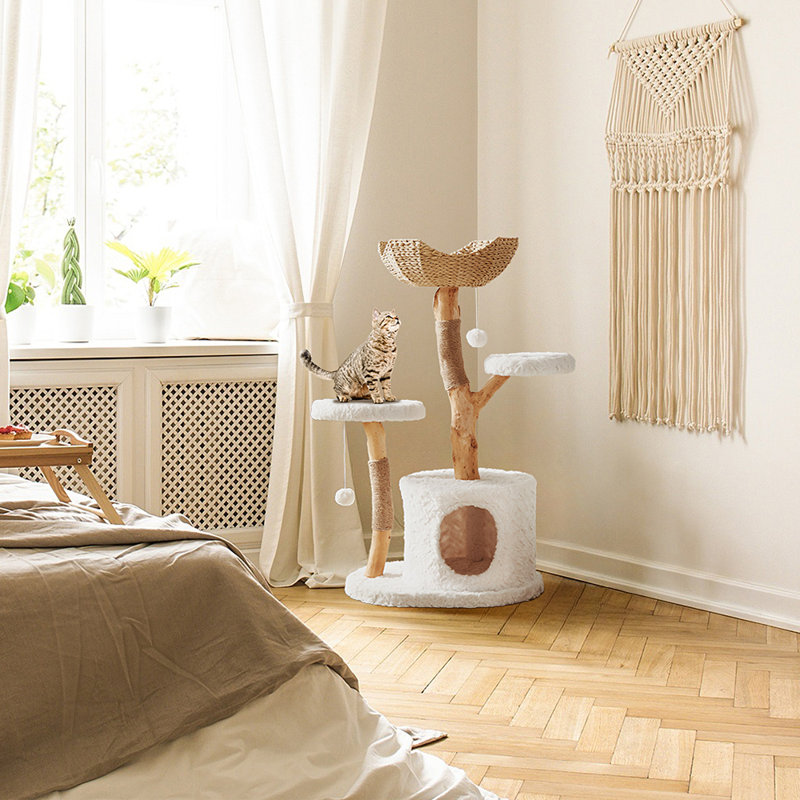 One Allium Way® Modern Cat Tree Tower For Small And Large Cats