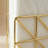 Gold Wire Napkin Holder, Geometric Metal Freestanding Stand with Open Triangular Frame