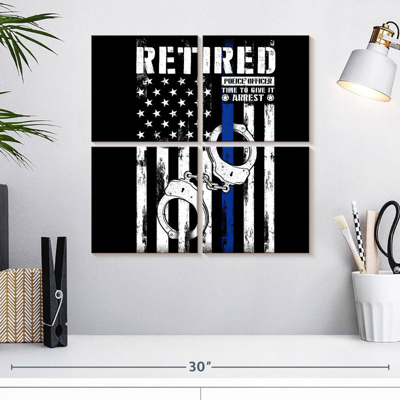 Alcaraz Retired Police US Flag