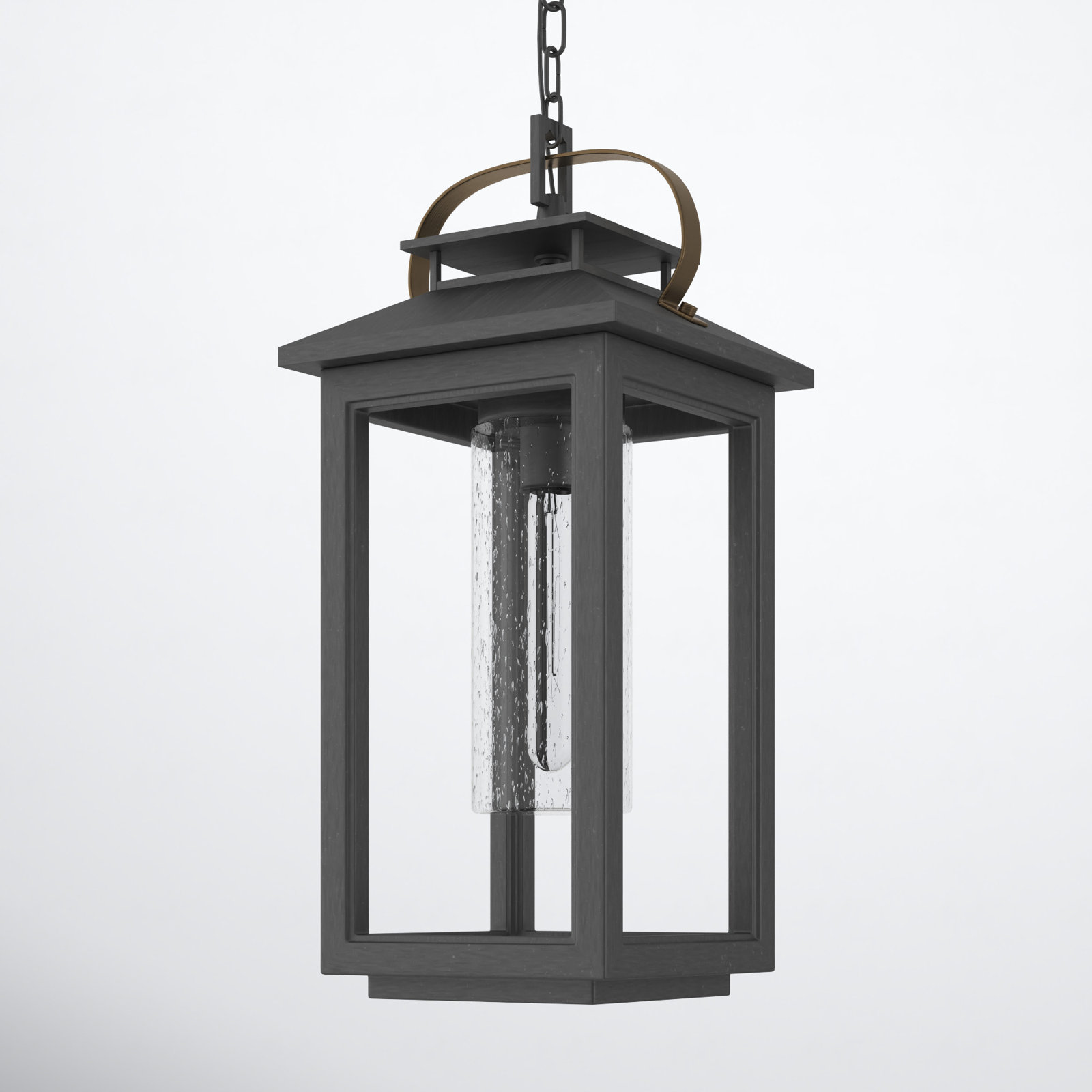 Nat Outdoor Hanging Lantern, Ash Bronze