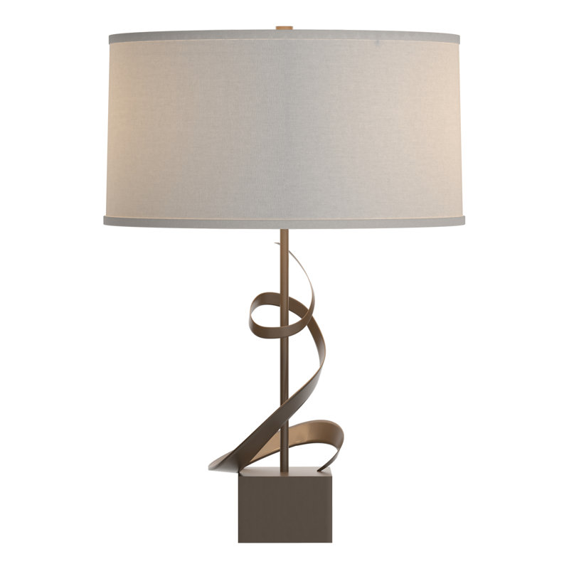 Gallery 22.9" Table Lamp, Flax, Bronze