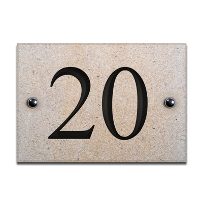 Chebanse 10cm H Stone House Number