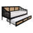 Twin Wooden Daybed with Twin Trundle-601725357