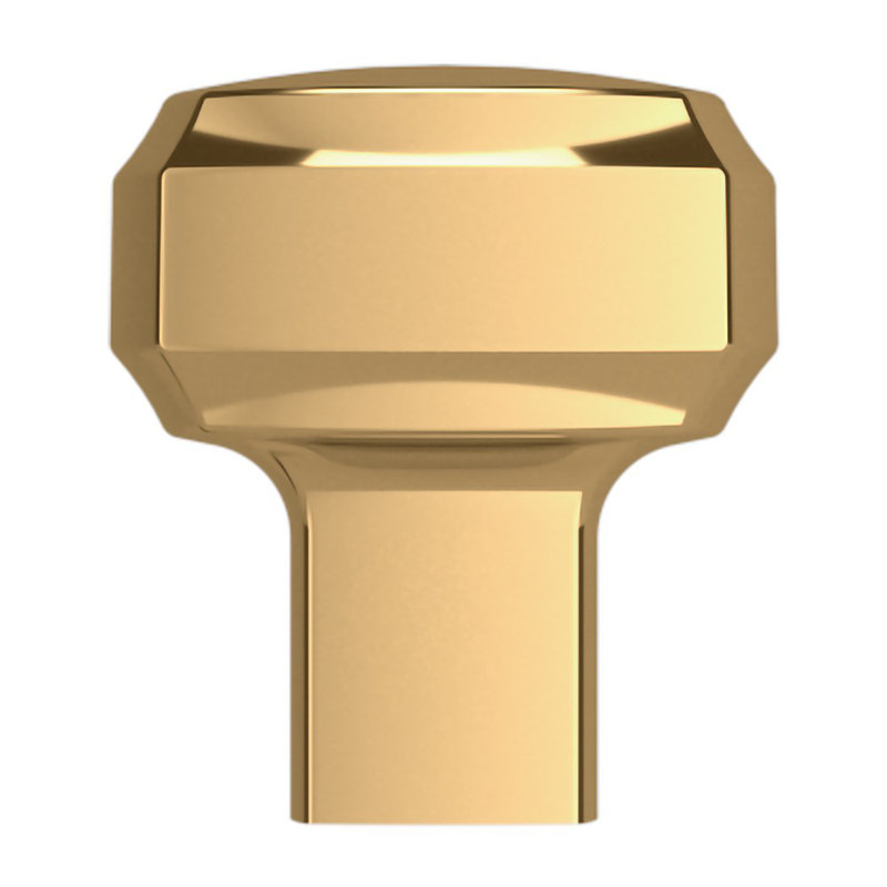 4452 Severin Fayerman A Knob, Polished Brass