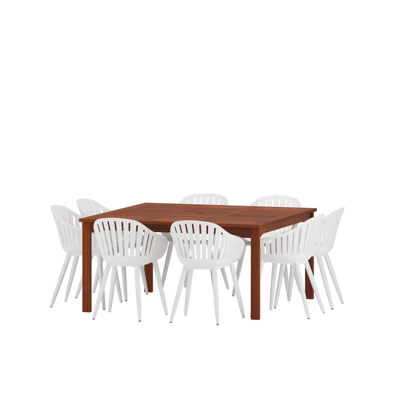 Ensemble de salle à manger Anautica, Blanc