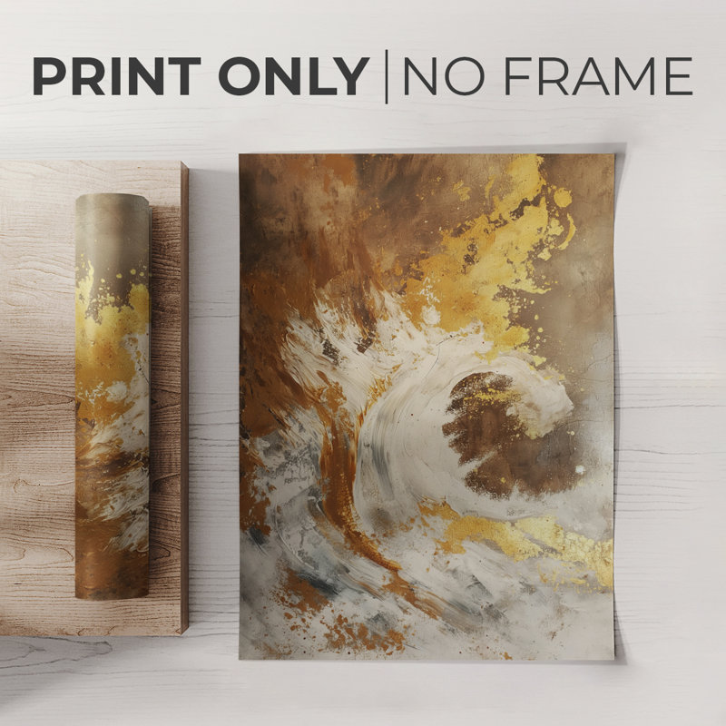 Série ABSTRACT CDXLII - Impression sur toile seulement - NON CADRE, H 60 po x l 40 po