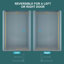 Porte de douche coulissante simple l 48 po x H 76 po - Verre trempé de 8 mm avec cadre en acier inoxydable 304