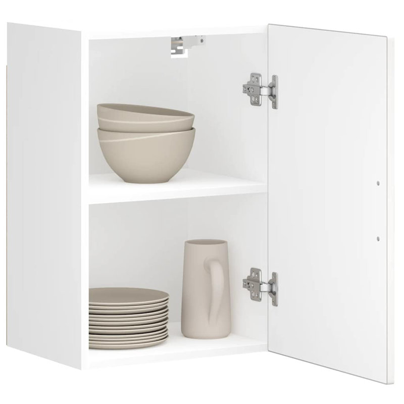 vidaXL Kitchen Wall Cabinet Engineered wood 15.7 x 12.2 x 23.6 in, white