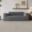 Mousse à mémoire de forme à 3 places en velours côtelé, assise profonde, sans assemblage, parfaite pour le bureau à domicile, canapé gris, velours côtelé, ressorts de soutien, appartement