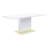 Gaines 35" Pedestal Dining Table in White High Gloss-1587966663