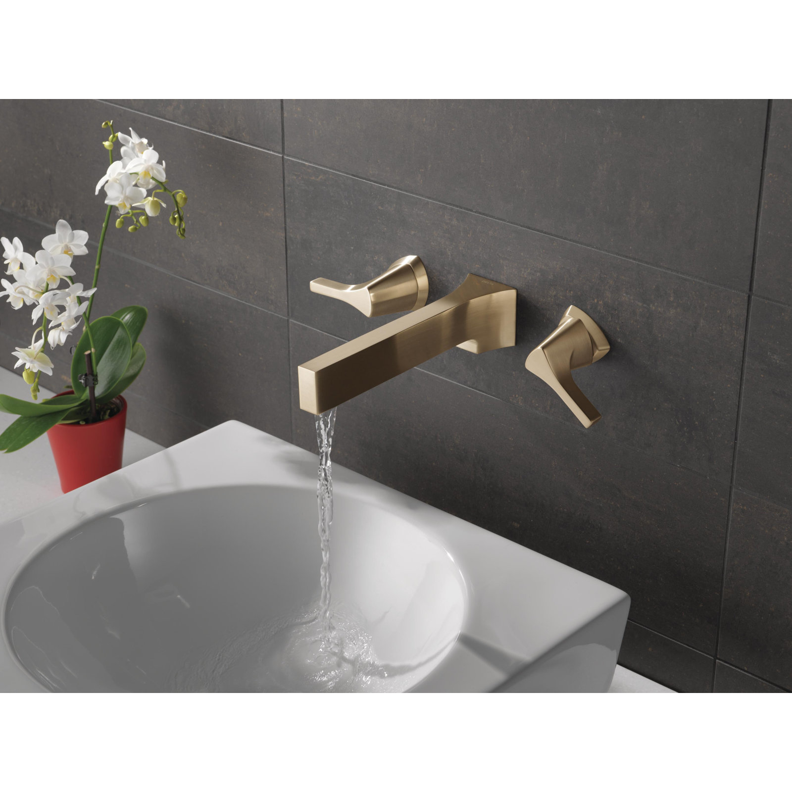 Zura Bathroom Faucet, Champagne Bronze
