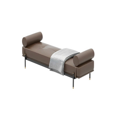 Hufsa Faux Leather Upholstered Bench