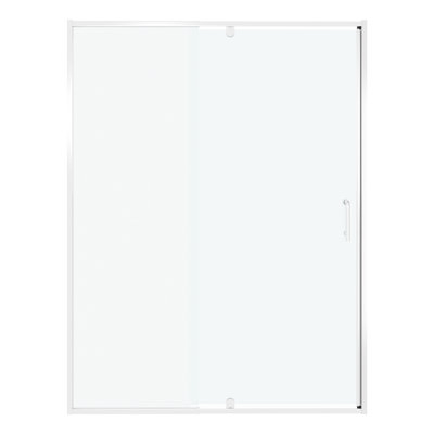 Porte de douche coulissante pivotante Finish, 54 po de largeur, 71 po de hauteur, 1/4 po de verre trempé de 6 mm, installation réversible en verre l 54 po x H 71 po, largeur réglable de 1/4 po d'épaisseur, conception de rail télescopique
