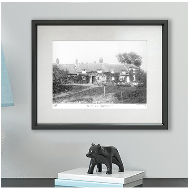Rostherne, Village 1897 - Single Picture Frame Print, 28cm H x 36cm W x 2.3cm D