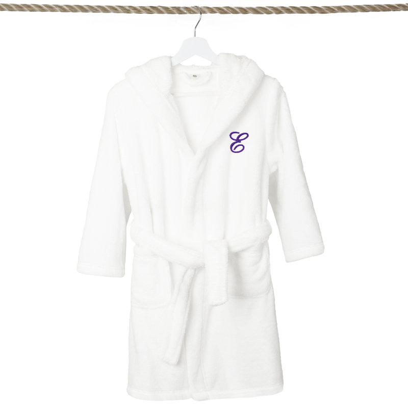 Peignoir à capuche double 100% polyester personnalisé, L, E