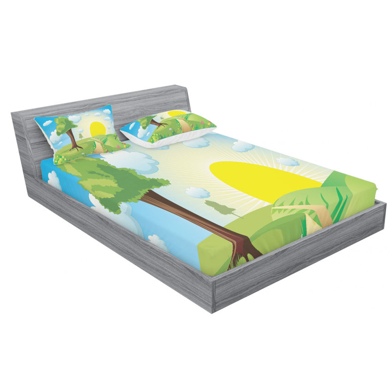 Microfiber Sheet Set, Queen Sheet Set with Fitted Sheet