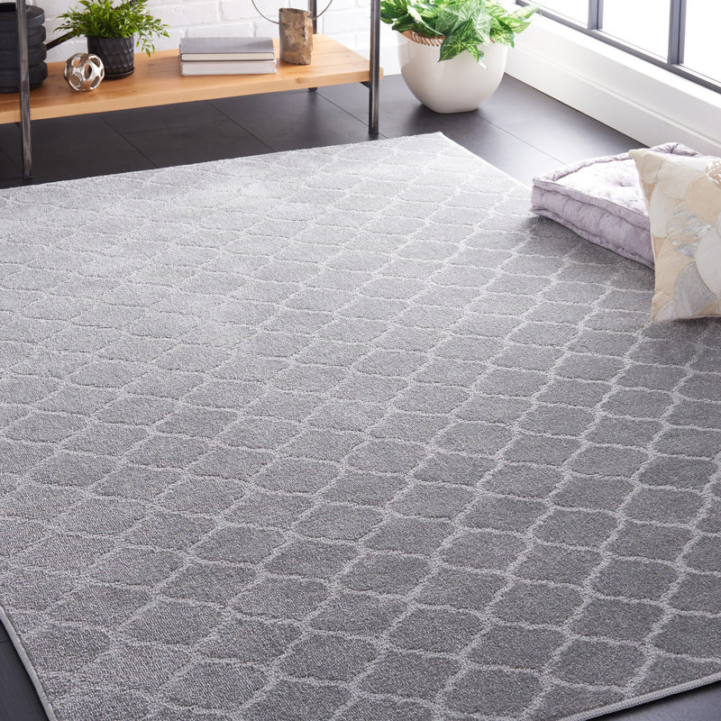 Pattern And Solid Performance Geometric Rug, Rectangle 5'3" x 7'6"