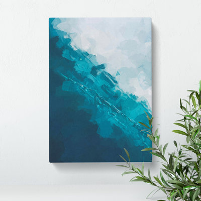 Ocean Droplets Abstract - Wrapped Canvas Painting