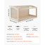 Cage à hamster en bois 40,1 po x 20,4 po x 20,1 po à 270 ° C