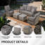 Ensemble de meubles de patio 6 pièces-629136209-629136211