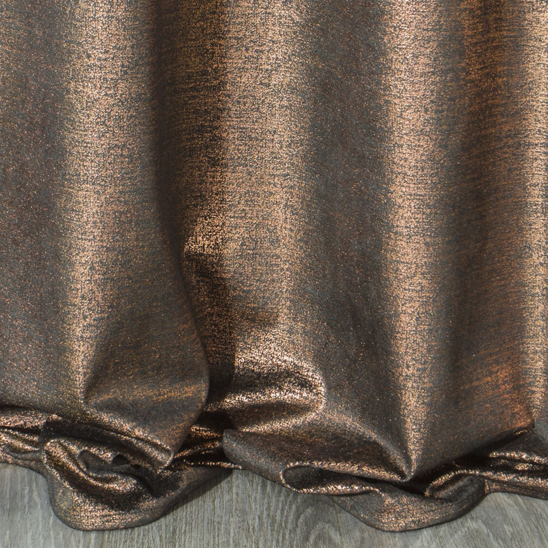 Cima Blackout Curtains Single Panel, Black